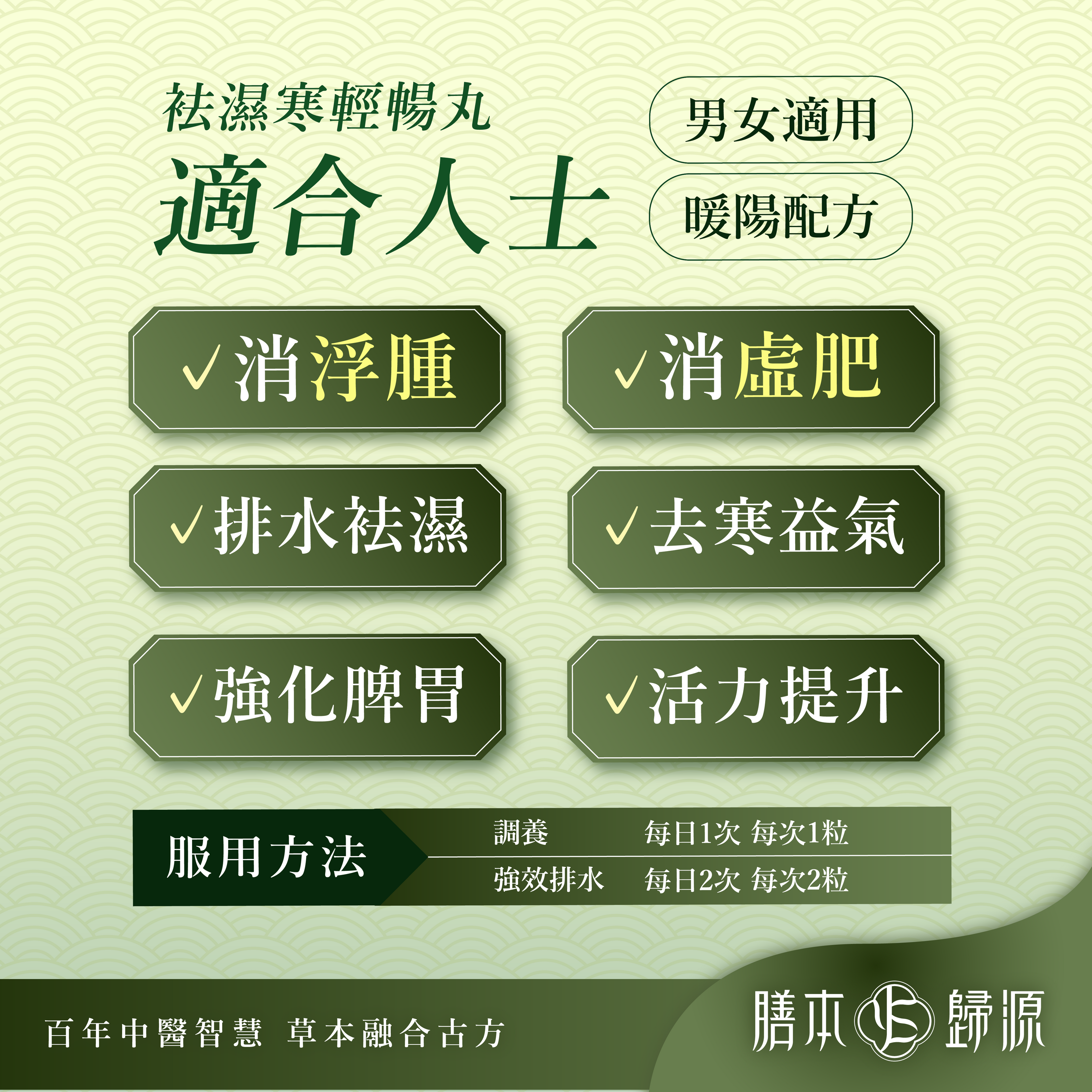 袪濕寒輕暢丸 60粒